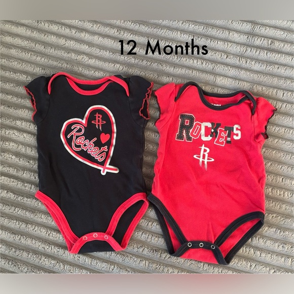 Houston Rockets NBA Bodysuits Onesie Baby Girl - Picture 1 of 1